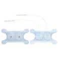 Freedom Stim Cool Blue 2"X3.5" Butterfly W/ Lead