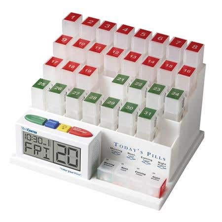 Medcenter Pill Minder With Alarm Clock