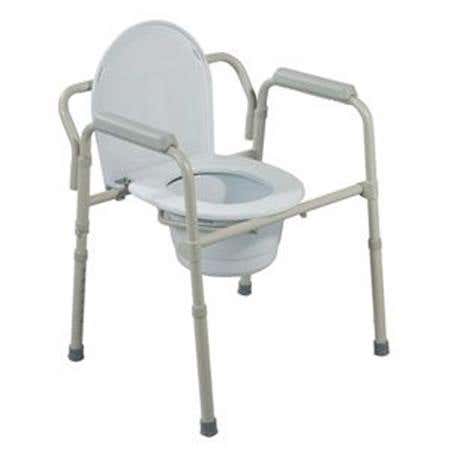 Folding Steel Commode
