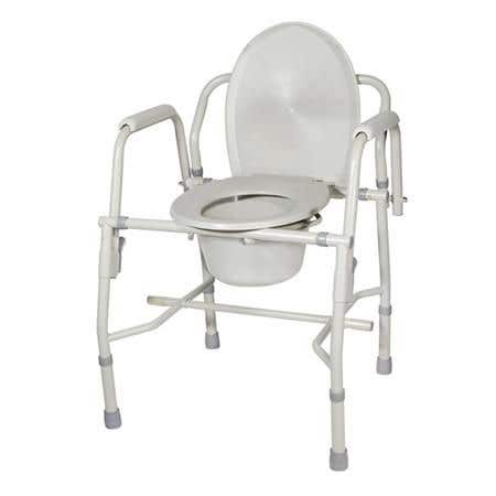 Drive Deluxe Steel Drop-Arm Commode