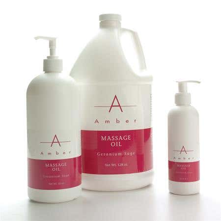 Amber Geranium Sage Massage Oil