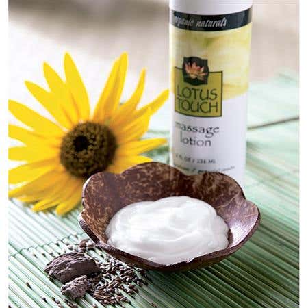 Lotus Touch Organic Naturals Massage Lotion 8 Oz
