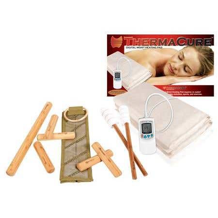 Warm Bamboo Stick Set W/Dvd And Heating Pad