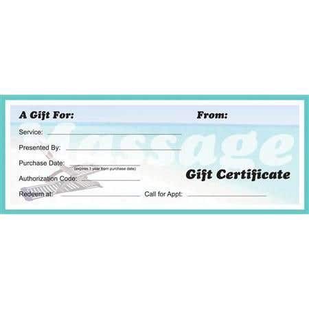 Gift Certifcates, Beach Design 25 Pk