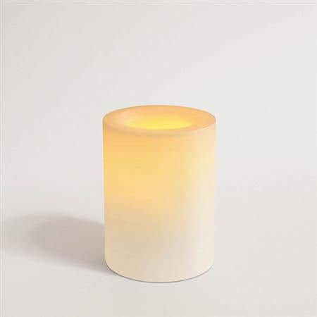 Flameless Wax Candles 4"