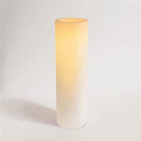 Flameless Wax Candle Unscented 8"