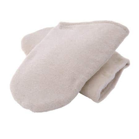 Insulated Terry Mitt White, 1 Pair