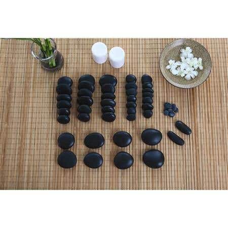 Stone Massage 50Pc Set W/Dvd &amp; 6Qt Warmer