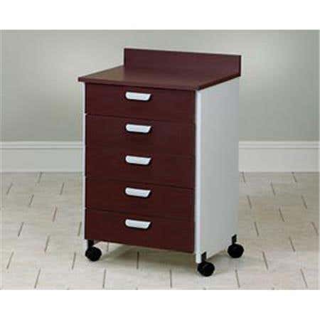 Mobile Treatment Cabinet W/ 5 Drawers