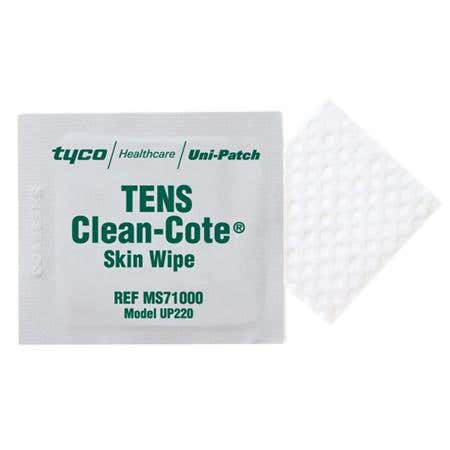 Tens Clean Cote Wipes, 50/Box
