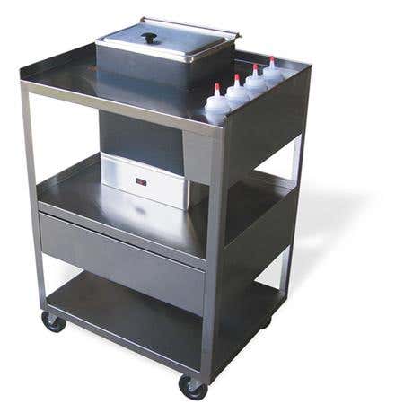 Ideal Service Center Cart With Drawer For E1 Hydrocollator Unit