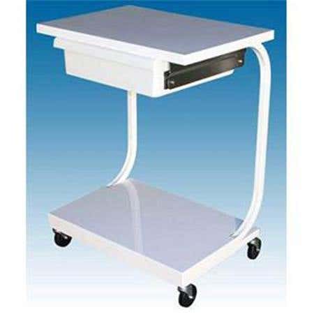 2 Shelf Specialty Cart With Drawer - White