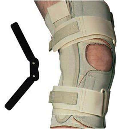 Double Hinged Knee Wrap, Open Popliteal
