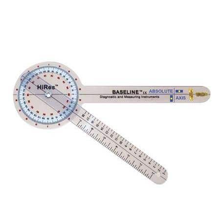 Baseline Absolute Axis Hi-Res 12" Goniometer 360 D