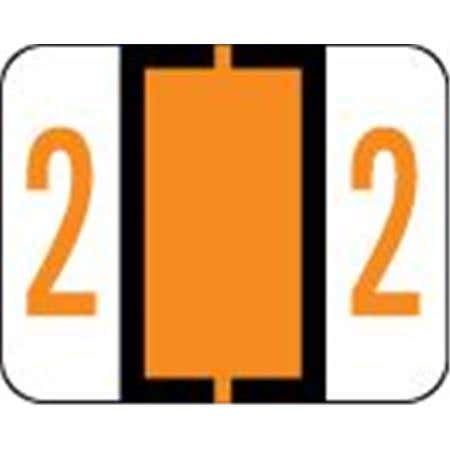 Label '2' Orng Tab/Smead Bccrn Match 500/Pk