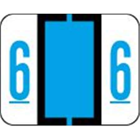 Label '6' Blue Tab/Smead Bccrn Match 500/Pk