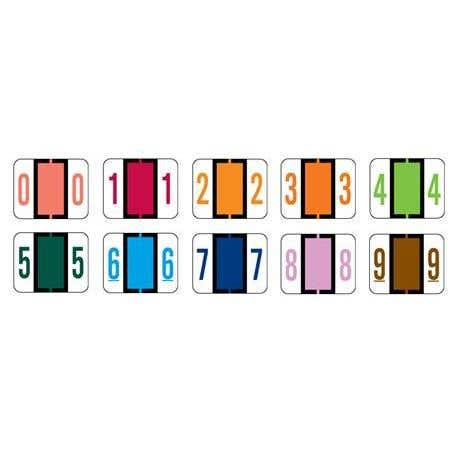 Laminated Numeric Labels, Tab/Smead Bccrn Match