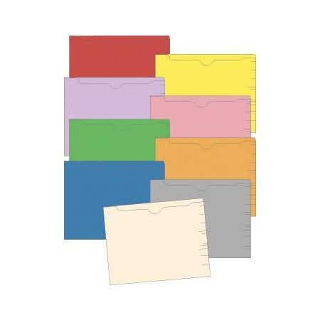11 Pt End-Tab File Pockets, 50/Box