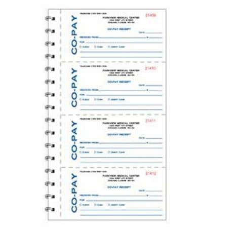 Receipt Book 4 Per Page, 200/Book