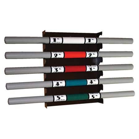 Metal Therapy Bar Rack -Wall Mount Holds 5