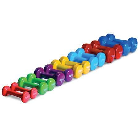 Vinyl Coated Dumbbells 1 Lb Pink