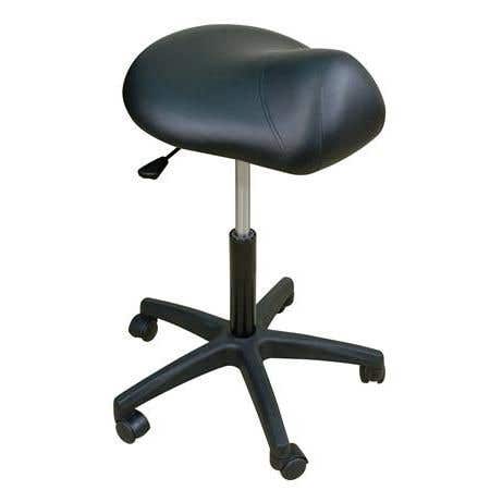 Oakworks Premium Saddle Stool 19-25"H