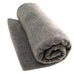 Wool Woven Blanket Gray 66" X 84"
