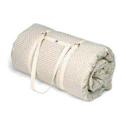 Cotton Yoga Mat Linen 70"Lx25"Wx3"H