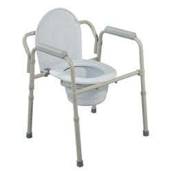 Folding Steel Commode