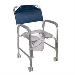 Drive Aluminum Shower Chair And Commode W/Casters