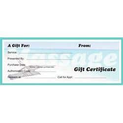 Gift Certifcates, Beach Design 25 Pk