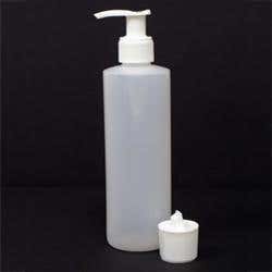8 Oz Plastic Bottle And Flip Top Cap With Pump