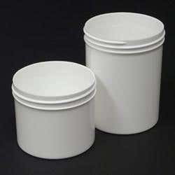 Plastic Jar Only 8 Oz - White