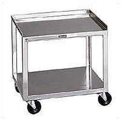 Stainless Steel Rolling Cart 2 Shelf