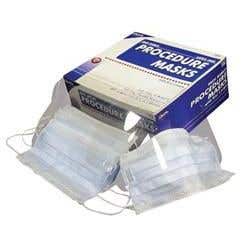 Dukal Procedure Mask With Ear Loop, Blue 50Ct