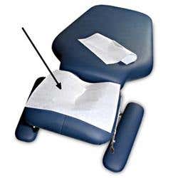 Chiro Facerest W/Slot, White 12"X12" 1000/Case