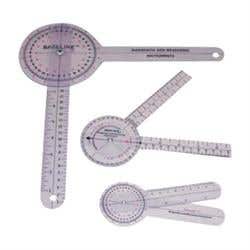 Baseline 6" Plastic Goniometer 360 Degrees