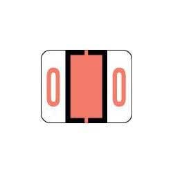 Label '0' Salmon Tab/Smead Bccrn Match 500/Pk