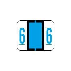 Label '6' Blue Tab/Smead Bccrn Match 500/Pk