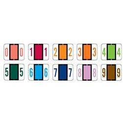 Laminated Numeric Labels, Tab/Smead Bccrn Match