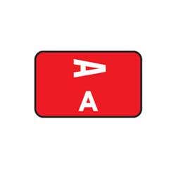 Laminated Alpha Labels A-Z Roll, 250/Pkg