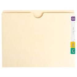 Manila End Tab File Pocket, 50/Box