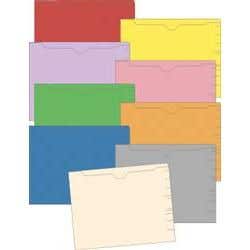 11 Pt End-Tab File Pockets, 50/Box