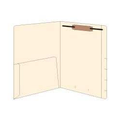 Right Hand Single Pocket Folder W/Fastener 50/Box
