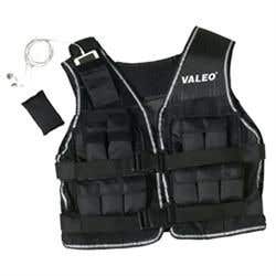 Valeo 20 Lb. Weighted Vest Black W/Reflective Bind