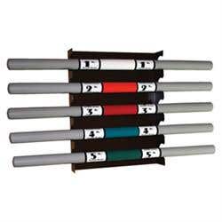 Metal Therapy Bar Rack -Wall Mount Holds 5