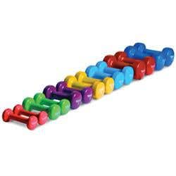 Vinyl Coated Dumbbells 1 Lb Pink