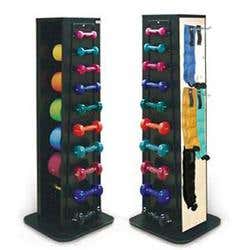 Rotating Rack For Weights, Bands &amp; Dumbbells