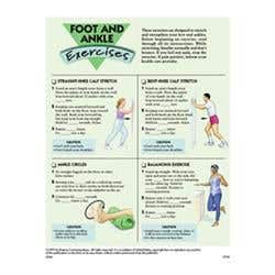 Foot &amp; Ankle Exercises, 50 Tear-Off Sheets/Pad