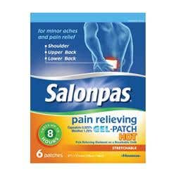 Salonpas® Pain Relieving Gel-Patch Hot, 6/Box